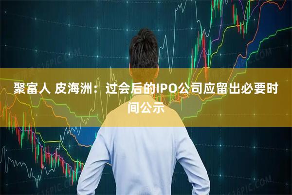 聚富人 皮海洲：过会后的IPO公司应留出必要时间公示