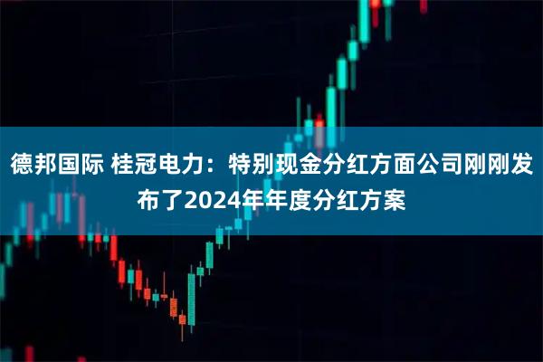 德邦国际 桂冠电力：特别现金分红方面公司刚刚发布了2024年年度分红方案